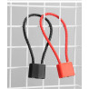 Lock with steel cable Partizan Tactical LC85 Red