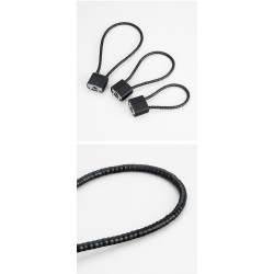 Lock with steel cable Partizan Tactical LC85 Red