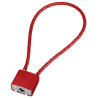 Lock with steel cable Partizan Tactical LC170 Red