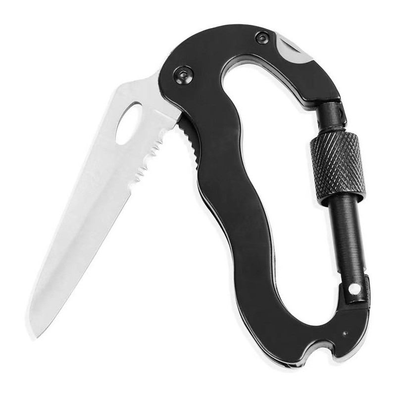 Karabinka-multitool 5 v 1 Partizan Tactical MT 1 Black