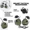 Taktická sluchátka na prilbu Active Helmet Headset Olive