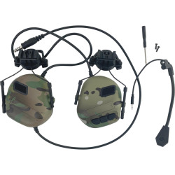 Taktická sluchátka  na prilbu Active Helmet Headset Camo