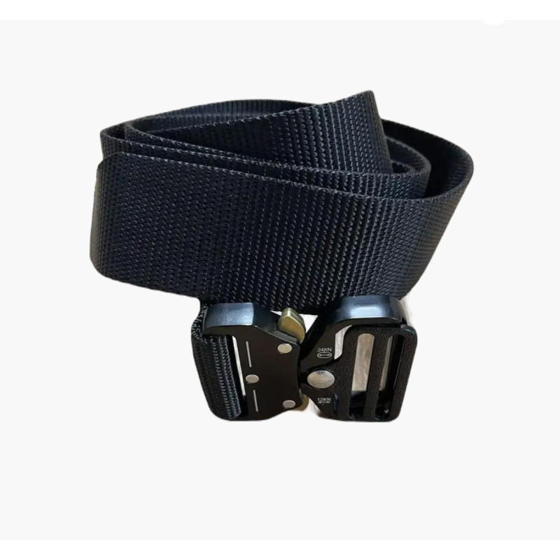 Taktický nylonový opasek s kovovou přezkou Partizan Tactical Belt Nylon Fast Black