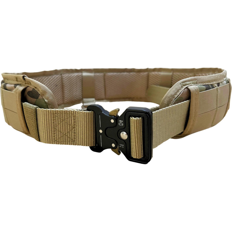 Taktický nylonový opasek MOLLE s kovovou přezkou Partizan Tactical Belt2 Camo