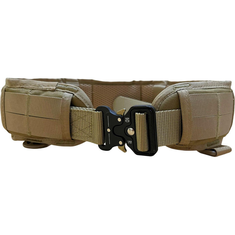 Taktický nylonový opasek MOLLE s kovovou přezkou Partizan Tactical Belt2 Coyote