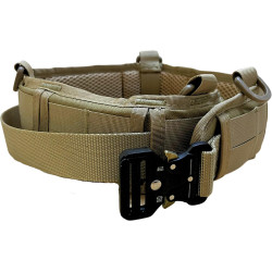 Taktický nylonový opasek MOLLE s kovovou přezkou Partizan Tactical Belt2 Coyote