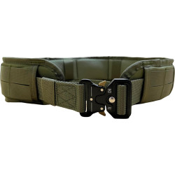 Taktický nylonový opasek MOLLE s kovovou přezkou Partizan Tactical Belt2 Olive