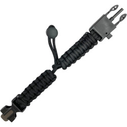 Paracordový náramek Partizan Tactical černý