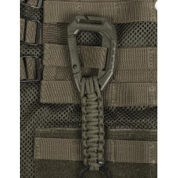 Klíčenka Paracord s karabinou Molle, Mil-Tec Olive
