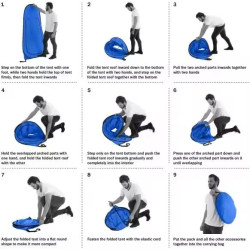 Sprchový stan 1L zelená kamufláž