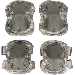 Sada kolenních a loketních chráničů Partizan Tactical Anatomic ACU Pixel.