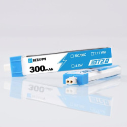 BetaFPV LiPo Battery 1S 300mAh 30C BT2.0 (8pcs)