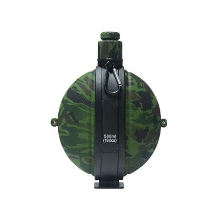 Skládací lahev s karabinou KT-580 Camo Green