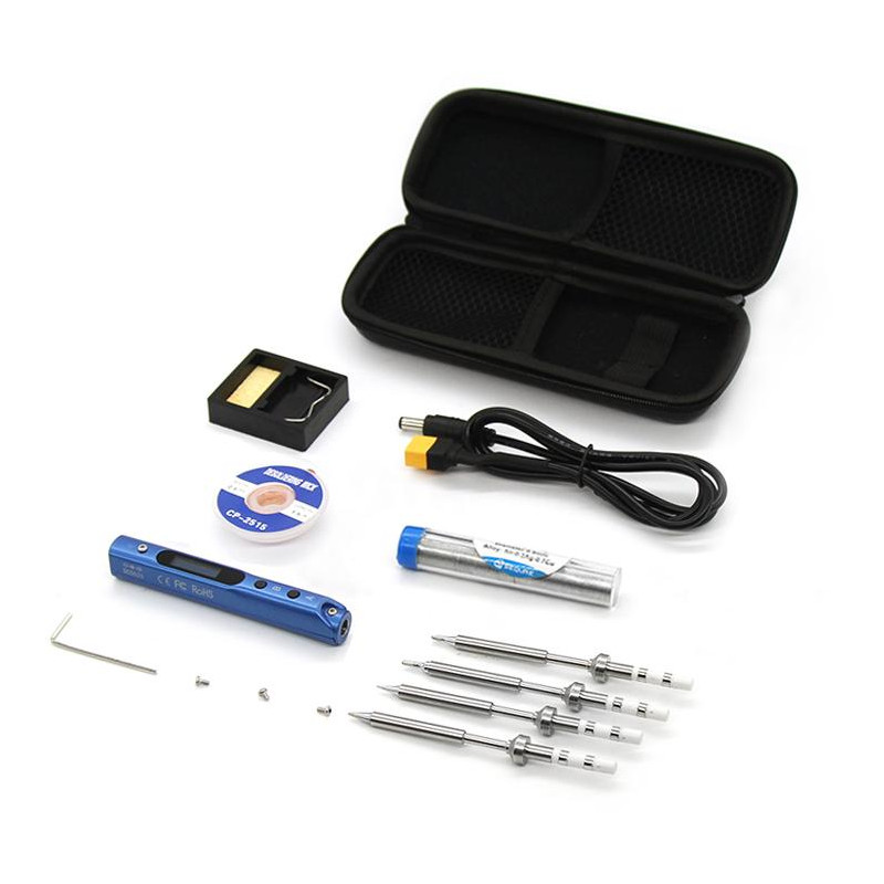 Pájka Mini SQ-001 Kit Plus (s nástrojovou taškou) Modrá