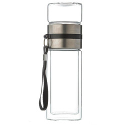 Tea Thermos Silver Glass 450