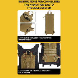 Bag with water bladder (Camel Bag) Partizan Tactical BPW2-2.5L Olive